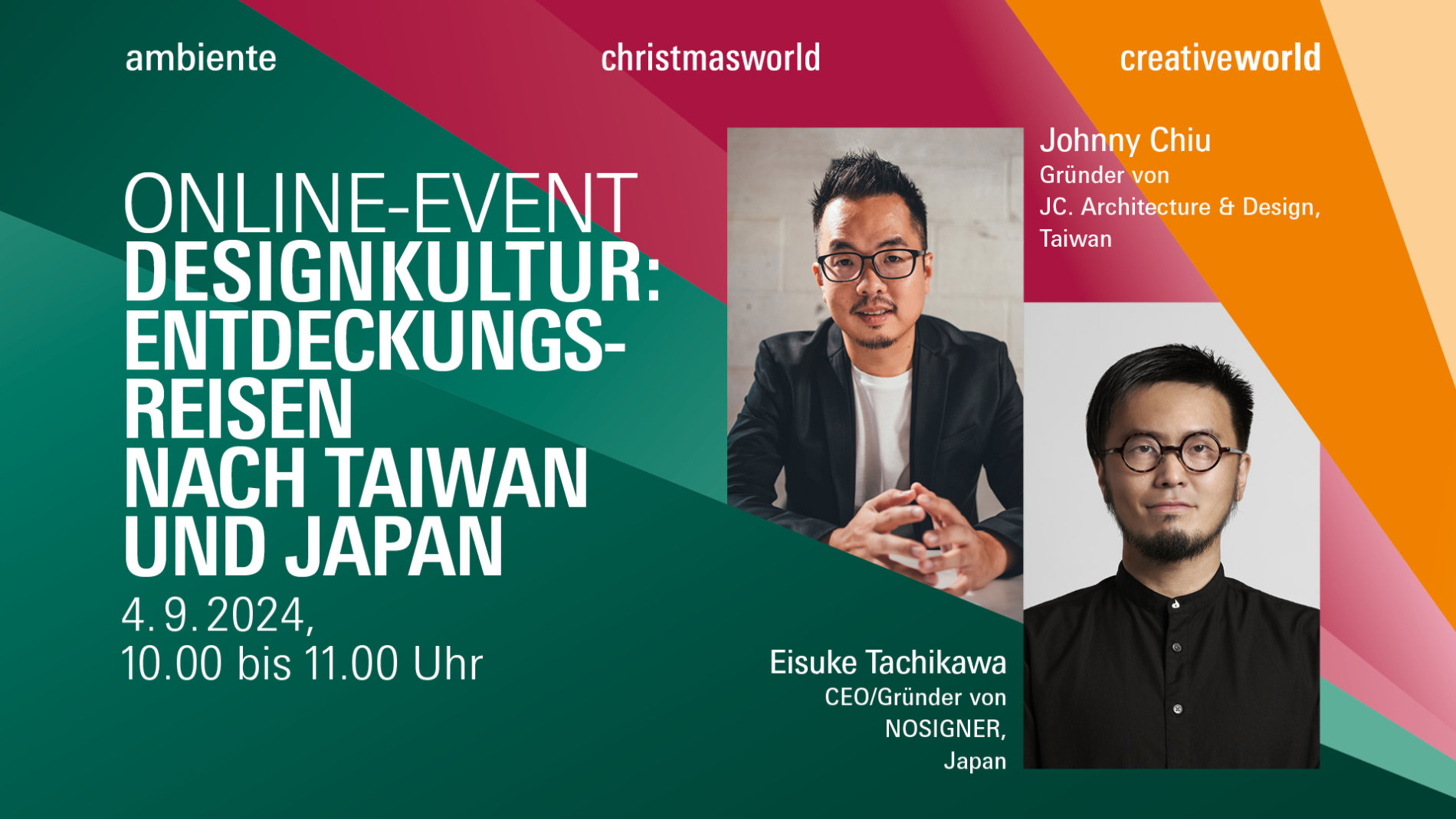 Digital Academy am 4. September 2024 zu Designkultur: Entdeckungsreisen nach Taiwan und Japan