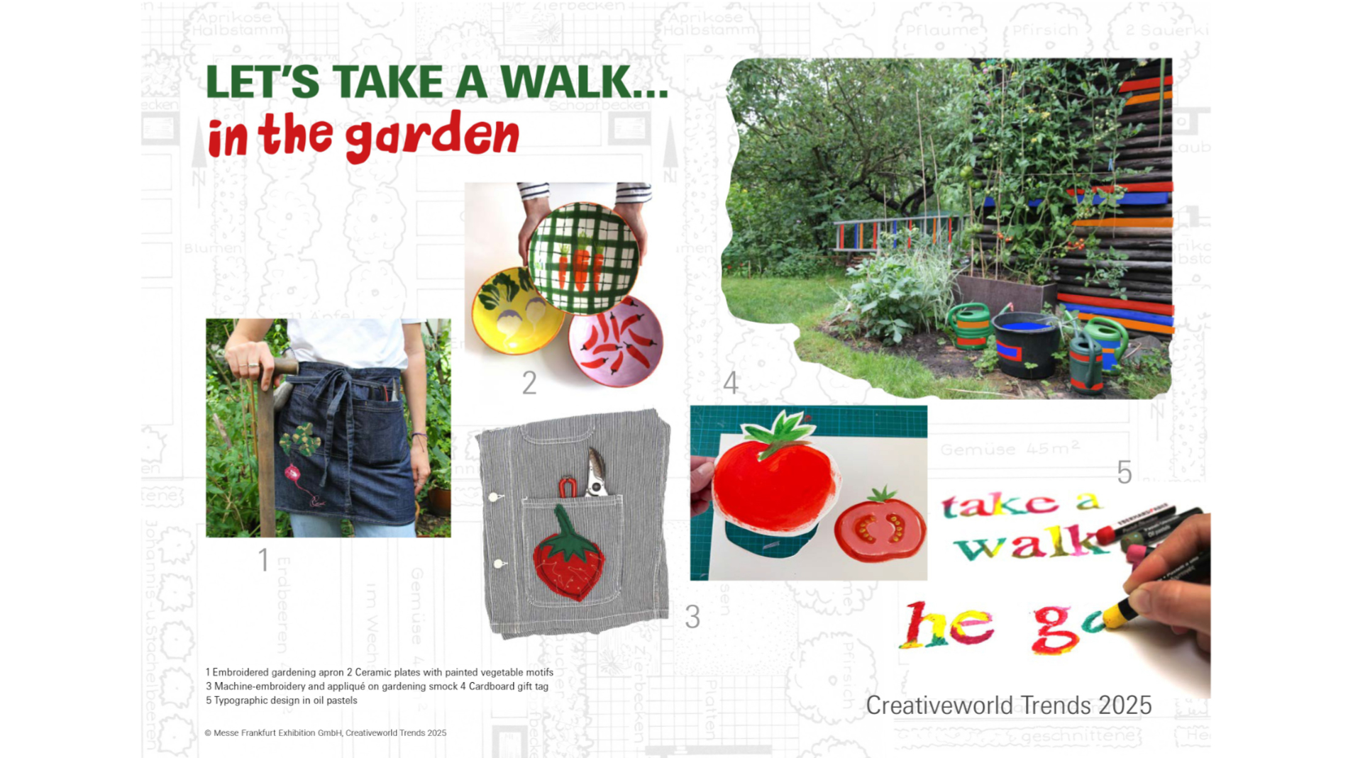 Creativeworld Trends 25: LET’S TAKE A WALK… in the garden